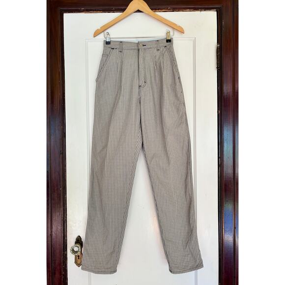 Vintage Rare 90’s Wrangler Gray Plaid Jeans- Size 26/27 - Picture 1 of 6